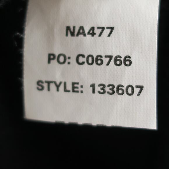 Black Cotton V-Neck Sweater Men’s L Silver Trim Pullover | Chaps Ralph Lauren - Picture 5 of 9